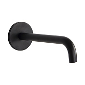 Almar Round Излив настенный для ванны 24 см, цвет: matt black E098007.MB