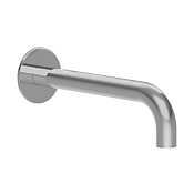 Almar Round Излив настенный для ванны 24 см, цвет: brushed stainless steel E098012.316