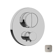 Almar Core Round Термостат для душа, внешняя часть на 2 потребителя, цвет: nickel brushed E176632.NB