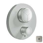 Almar Core Round Термостат для душа, внешняя часть на 3 потребителя, цвет: nickel brushed E176633.NB