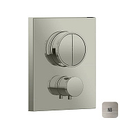 Almar Core Square Термостат для душа, внешняя часть на 2 потребителя, цвет: nickel brushed E176682.NB