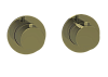 Almar Modular Round Термостат для душа, внешняя часть на 2 потребителя, цвет: brushed high brass E180132.HB