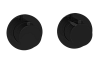 Almar Modular Round Термостат для душа, внешняя часть на 2 потребителя, цвет: matt black E180132.MB