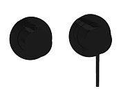 Almar Modular Round Смеситель для душа, внешняя часть на 2 потребителя, цвет: matt black E180141.MB