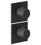 Almar Modular Square Термостат для душа, внешняя часть на 2 потребителя, цвет: matt black E180182.MB