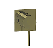 Almar Modular Square Смеситель для душа, внешняя часть на 1 потребитель, цвет: brushed high brass E180190.HB