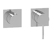 Almar Modular Square Смеситель для душа, внешняя часть на 2 потр, цвет: brushed stainless steel E180191.316