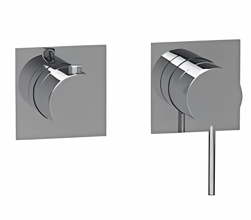 Almar Modular Square Смеситель для душа, внешняя часть на 2 потребителя, цвет: chrome E180191.CR