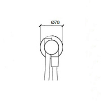 Almar Modular Round Шланговое подключение для лейки с держателем, цвет: chrome E192000.CR