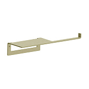 Almar Accessories Держатель туалетной бумаги с полкой, цвет: brushed high brass E317000.HB
