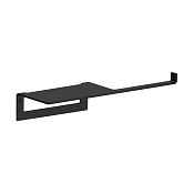 Almar Accessories Держатель туалетной бумаги с полкой, цвет: matt black E317000.MB