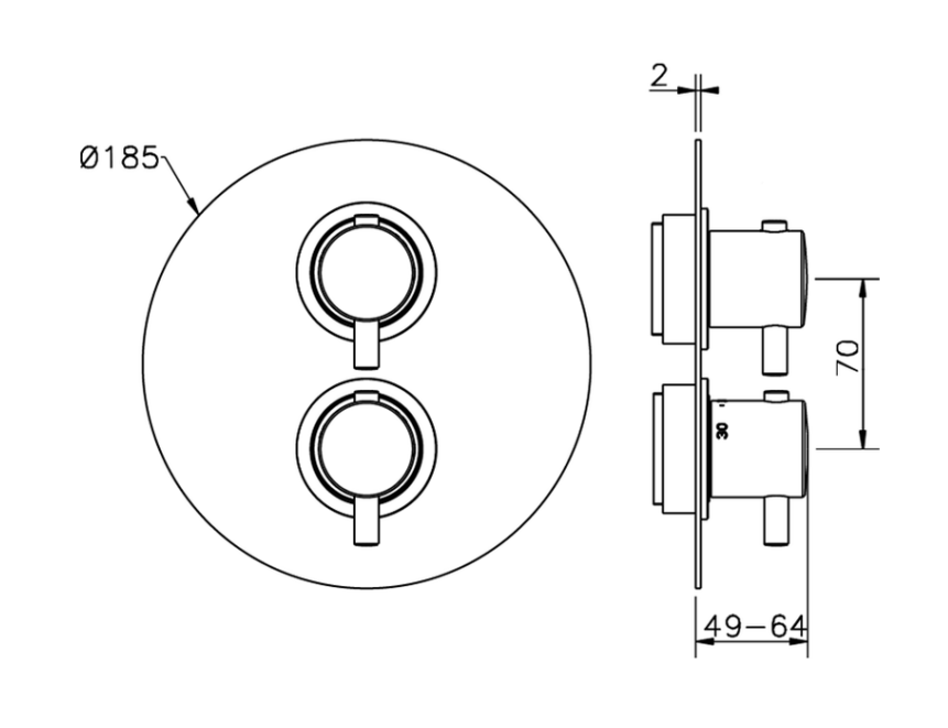 Cisal Less New Смеситель термостатический для душа встраиваемый на 1 потребитель, цвет: snow white LN0073004Q