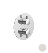 Cisal Less New Смеситель термостатический для душа встраиваемый на 2 потребителя, цвет: snow white LN0181004Q