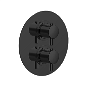 Cisal Less New Смеситель термостатический для душа встраиваемый на 1 потребитель, цвет: night black LN00730040