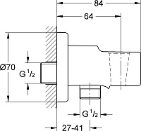 Grohe BauClassic Гигиенический душ с внутренней частью, цвет: хром 124434
