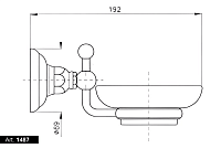 Nicolazzi Accessori Мыльница керамическая без держателя, запасная часть, цвет: белый C1487/1