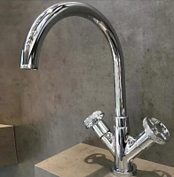 Nicolazzi Arena Смеситель для раковины двухвентильный на 1 отверстие, цвет: хром 3306CR44