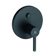 Kludi Nova Fonte Puristic Смеситель для ванны встраиваемый, внешняя часть, цвет: черный матовый 206593915