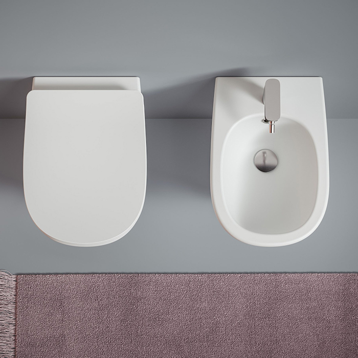 ArtCeram Ten Унитаз подвесной безободковый 36x52 см, цвет: glossy white TEV006 01 00