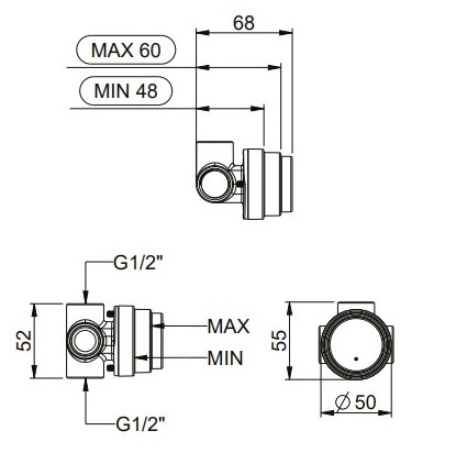 Almar Shut Off Гигиенический душ, внутренняя часть E134004