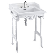 Burlington Classic Раковина подвесная 65х57,5 см, перелив, 3 отв. под смеситель, цвет: белый глянец B15 3TH