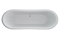 Burlington Admiral Акриловая ванна отдельностоящая 178х89 см, перелив по центру, цвет: белый глянец ET6C