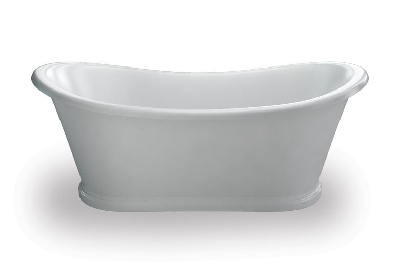 Burlington Admiral Акриловая ванна отдельностоящая 164х70,5 см, перелив по центру, цвет: белый глянц ET5C
