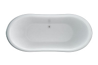 Burlington Admiral Акриловая ванна отдельностоящая 164х70,5 см, перелив по центру, цвет: белый глянц ET5C