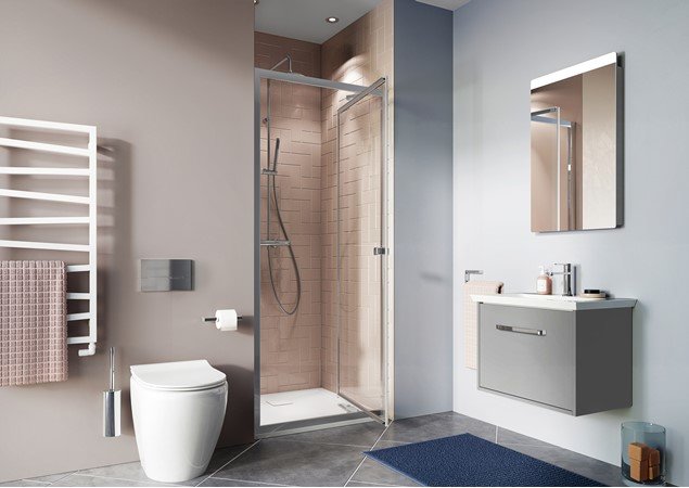 Burlington Infold Душевая дверь 100х195h см, цвет профиля хром глянцевый/ цвет стекла прозрачное CAIDSC1000