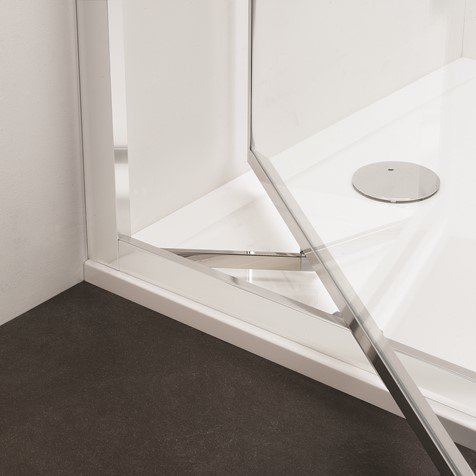 Burlington Infold Душевая дверь 90х195h см, цвет профиля хром глянцевый/ цвет стекла прозрачное CAIDSC0900