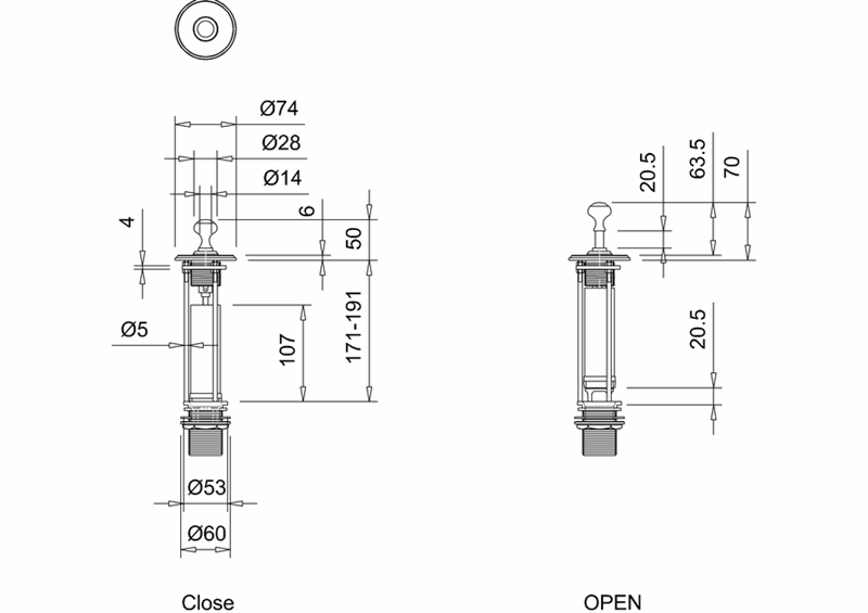 Burlington Скрытый слив-перелив для раковины, цвет: хром глянцевый W9