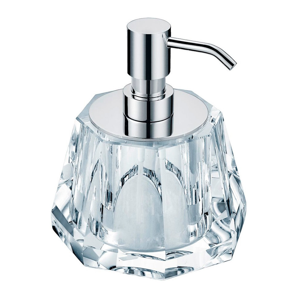Burlington Дозатор жидкого мыла, настольный, хрустальная колба, цвет: хром глянцевый A20C CHR