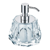 Burlington Дозатор жидкого мыла, настольный, хрустальная колба, цвет: хром глянцевый A20C CHR