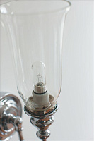 Burlington Светильник настенный с плафоном из прозрачного стекла, цвет: хром глянцевый BL24