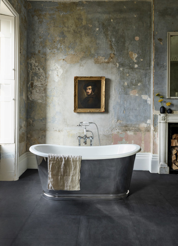 Burlington Balthazar Ванна отдельностоящая 167,5х78,1 см, перелив по центру, цвет: белый/хром глянец N25CS