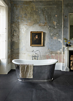 Burlington Balthazar Ванна отдельностоящая 167,5х78,1 см, перелив по центру, цвет: белый/хром глянец N25CS