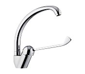 Remer Kiss Смеситель для раковины, без донного клапана, высота излива 24 см, цвет: cromo K42LL