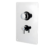 Remer Tempor Смеситель порционный для душа встраиваемый 1 потребитель, с скрытой частью, цвет: cromo TE32M