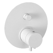 Remer Elegance Термостат для ванны встраиваемый на 2 потребителя, внешняя часть, цвет: bianco opaco NT09KBBO