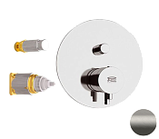 Remer Elegance Термостат для ванны встраиваемый, 2 потребителя, цвет: nichel spazzolato opaco NT09KBNPO