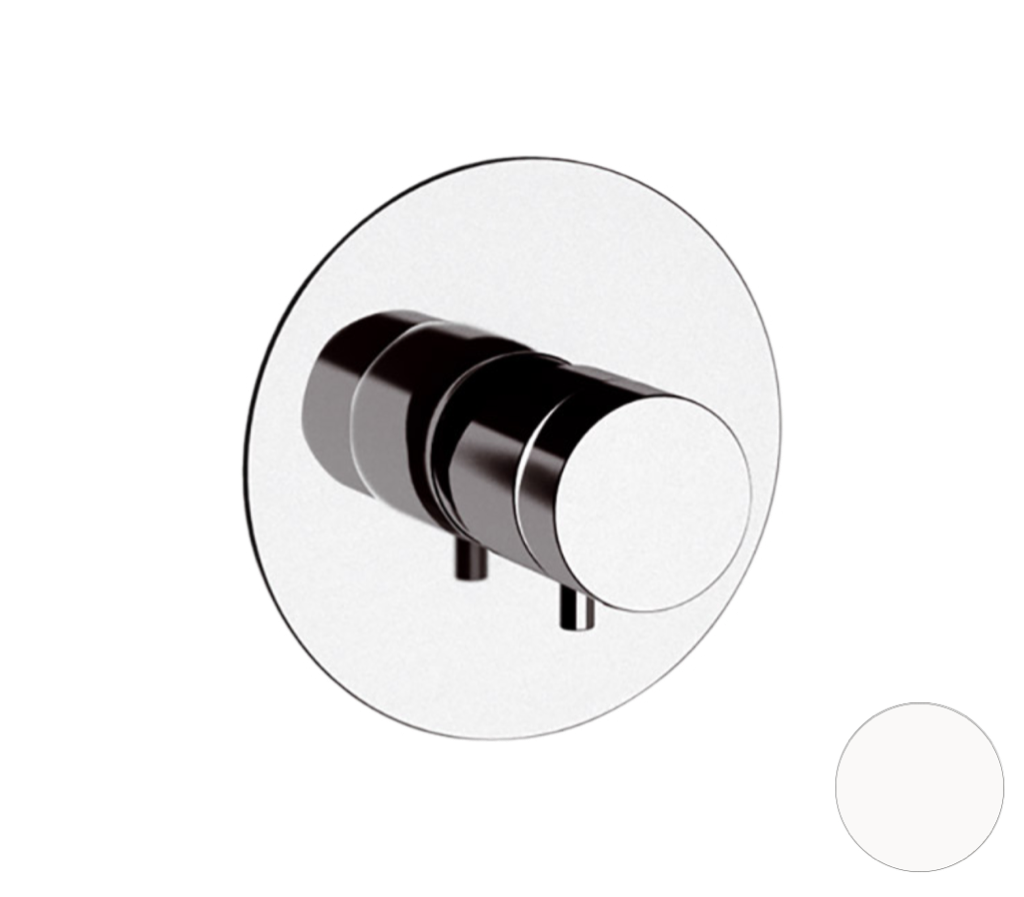 Remer Elegance Термостат для душа встраиваемый, 1 потребитель, с скрытой частью, цвет: bianco opaco NT30BO