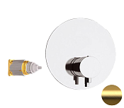 Remer Elegance Термостат для душа встраиваемый на 1 потребителя, внешняя часть, цвет: oro spazzolato NT30KBBG