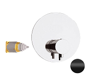 Remer Elegance Термостат для душа встраиваемый на 1 потребителя, внешняя часть, цвет: nero opaco NT30KBNO