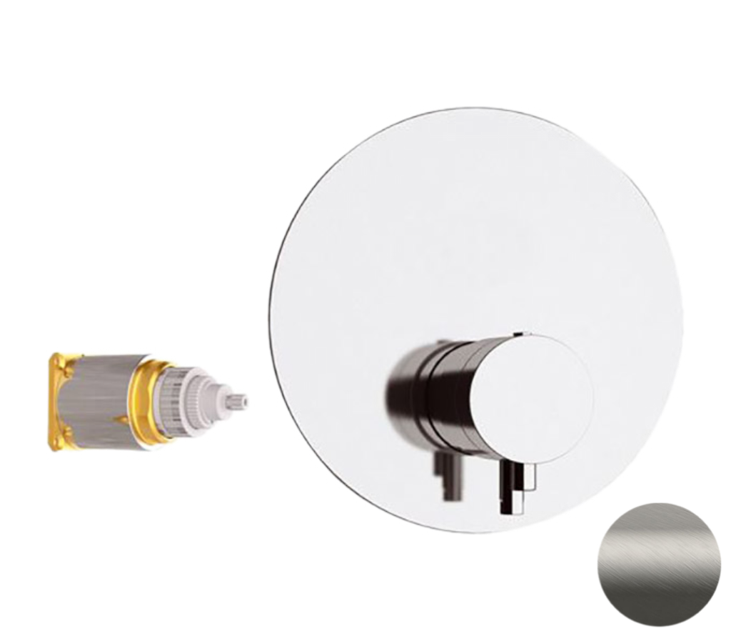 Remer Elegance Термостат для душа встраиваемый, 1 потребитель, цвет: nichel spazzolato opaco NT30KBNPO