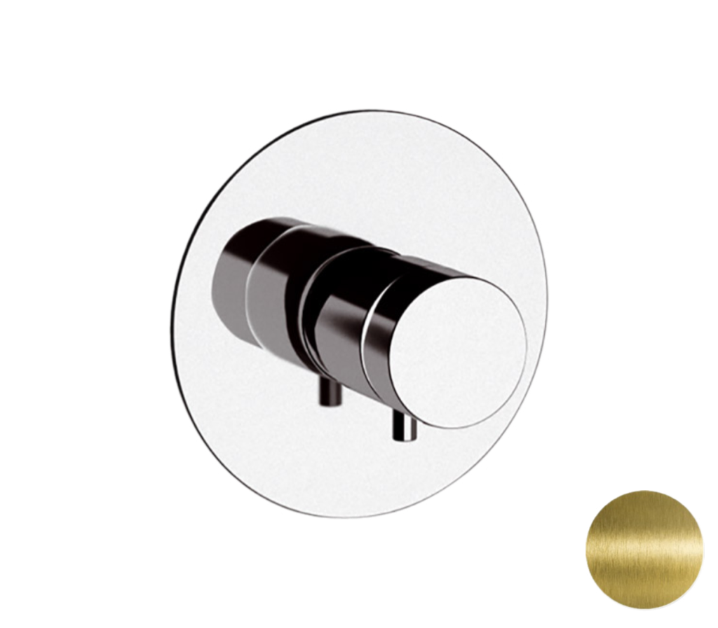 Remer Elegance Термостат для душа встраиваемый 1 потребитель, с скрытой частью, цвет: vecchio ottone NT30VO