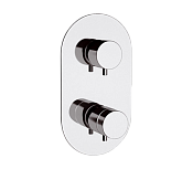 Remer Elegance Термостат для ванны встраиваемый на 2 потребителя, с встраиваемой частью, цвет: cromo NT92