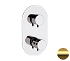 Remer Elegance Термостат для ванны встраиваемый, 2 потребителя, цвет: oro spazzolato NT92BG