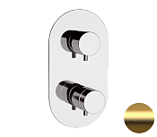 Remer Elegance Термостат для ванны встраиваемый, 3 потребителя, цвет: oro spazzolato NT93BG