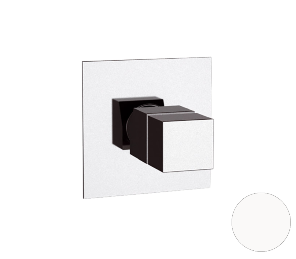 Remer Q-Elegance Термостат для душа встраиваемый 1 потребитель, с скрытой частью, цвет: bianco opaco QT30BO