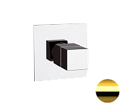 Remer Q-Elegance Термостат для душа встраиваемый, 1 потребитель, с скрытой частью, цвет: oro lucido QT30DO